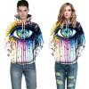 Mr.1991INC Paint Fashion Stylish Men/Women Hooded Hoodies 3d Print Paint Eyes Thin Sweatshirts Tracksuits Pullovers