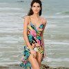 2018 Summer Fashion style women beach dress strap backless sexy V-neck dress one free size brand new