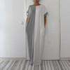 2018 Summer Fashion Patchwork Color Women Elegant Dresses Plus Size Loose Maxi Dress Casual Beach Tunic Vestido D28-AB-43