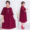 2018 Summer Dress Plus Size Women Dress Lace Sleeve Flare Casual Loose Dress 5XL 6XL Big Size Beach Dress Female Vestidos
