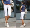 2018 Summer Capri Pants Women Plus Size Casual Capris For Women Elastic Cotton Stretch Pencil Pants Women Capri Pants Trousers