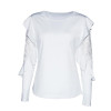 2018 Spring Woman Blouse Long Sleeve Shirt Tops Tee Shirts Ruffle Lace Splice Office Ladies Blusas WS5317U
