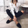 2018 Spring Woman Blouse Long Sleeve Shirt Tops Tee Shirts Ruffle Lace Splice Office Ladies Blusas WS5317U