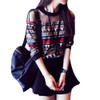 2018 Spring winter Korean fashion women hoodies ladies sexy mesh stitching round neck sweatshirts female long sleeve tops tees