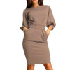 2018 Spring Summer Work Office Dress Half Sleeve O-Neck Elegant Ladies Bodycon Bandage Slim Party Dress Vestidos Plus Size