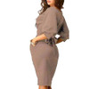 2018 Spring Summer Women Office Dress Half Sleeve O-Neck Elegant Ladies Bodycon Bandage Slim Party Dress Vestidos Plus Size