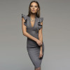 2018 Spring Summer Popular Sleeveless Ruffle Elegant Bodycon Women Deep V-Neck Sexy Party Dress Nightclub Dress Vestidos 2018 Spring Summer Popular Sleeveless Ruffle Elegant Bodycon Women Deep V-Neck Sexy Party Dress Nightclub Dress Vestidos