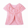 2018 Spring Summer new baby girls knitting vest Fashion waistcoat for 0-9M baby girls thin baby knitted soft outwear clothes