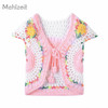 2018 Spring Summer new baby girls knitting vest Fashion waistcoat for 0-9M baby girls thin baby knitted soft outwear clothes