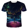 Mr.1991INC New Arrivals Men/Women 3d T-shirt Digital Print Moon Night Space Galaxy Tshirts Quick Dry Summer Tops Tees