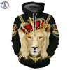Mr.1991INC Lion King Hoodies Men Women Unisex Sweatshirts 3d Print Colorful Blocks Skull Hooded Hoodies Hip Hop Hoodies