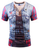 Mr.1991inc Hot New Style Casual Men 3D T Shirt Short Sleeve tattoo black suit Digital Printing Summer Tops size S-XXXL 5988