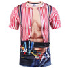 Mr.1991inc Hot New Style Casual Men 3D T Shirt Short Sleeve tattoo black suit Digital Printing Summer Tops size S-XXXL 5988