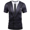 Mr.1991inc Hot New Style Casual Men 3D T Shirt Short Sleeve tattoo black suit Digital Printing Summer Tops size S-XXXL 5988