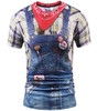 Mr.1991inc Hot New Style Casual Men 3D T Shirt Short Sleeve tattoo black suit Digital Printing Summer Tops size S-XXXL 5988