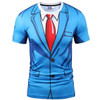 Mr.1991inc Hot New Style Casual Men 3D T Shirt Short Sleeve tattoo black suit Digital Printing Summer Tops size S-XXXL 5988