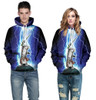 Mr.1991INC Hot Fashion Brand Clothing Men/women Hoodies Cap Hooded 3d Men Sweatshirt Print Cat Lightning Meow Star People Hoody
