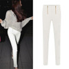 Luck Dog Lady Zip Pencil Pants High Waisted Slim Stretch Leggings Trousers Pants
