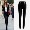 Luck Dog Lady Zip Pencil Pants High Waisted Slim Stretch Leggings Trousers Pants