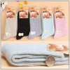 Lucidity Socks Women Winter Fashion Wool Thicken Warm Stripe Brand Socks Girl Casual In Tube Socks Female 5pairs/lot