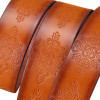 Lucidity Retro Belts Women Casual Embossing PU Leather Belt Ladies Fashion All-Match Pin Buckle Belt Female 110cm-115cm