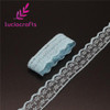 Lucia crafts W:2.2cm Embroidered Net Lace Ribbons Yarns Sewing Garment Trim Wedding Lace DIY Craft Accessories 5y/10y 17010010