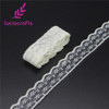 Lucia crafts W:2.2cm Embroidered Net Lace Ribbons Yarns Sewing Garment Trim Wedding Lace DIY Craft Accessories 5y/10y 17010010