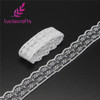 Lucia crafts W:2.2cm Embroidered Net Lace Ribbons Yarns Sewing Garment Trim Wedding Lace DIY Craft Accessories 5y/10y 17010010