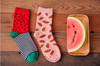 Lucidity Autumn Female Socks Watermelon Pattern Cotton Socks For Women Creative Socks Women High Quality 2pairs/lot