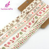 Lucia Crafts 5/8'' 15-16mm Christmas Cartoon Pattern Print Cotton Ribbons DIY Gift Packaging Handmade Accessories 040056129