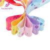 Lucia crafts 25mm Flower Printed Silk Satin Ribbons Rosette Bow Christmas/Party/Gift DIY Material Sewing Accessories 040007075