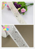 Lucia Crafts 25mm Mesh Sequins Trim Organza Ribbons For Christmas Wrapping Wedding DIY Sewing Supplies Accessories 040014004014