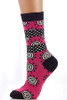 Lucci Pink Akira Crew Sock