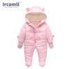 lrcoml Keep Thick warm Infant baby rompers Winter clothes Newborn Baby Boy Girl Romper Jumpsuit Hooded Kid Outerwear For 0-24M