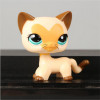 lps pet shop Heart-shaped on face lovely kitten EUROPEAN Kitty Toy CAT Children's gifts Cute Blue eyes