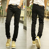 LP21 free shipping 2016 fashion male straight leg denim trousers men brand jeans 28-36 mens business pants black jeans men
