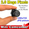 Lowest Price Micro Portable HD CMOS 2.0 Mega Pixel Pocket Video Audio Digital Camera Mini Camcorder 640*480 480P DV DVR 720P