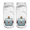 Low Ankle Socks 2016 Fashion Printing Unisex Emoji Pattern Meias Feminina Funny women Short socks