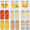 Low Ankle Socks 2016 Fashion Printing Unisex Emoji Pattern Meias Feminina Funny women Short  socks