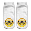 Low Ankle Socks 2016 Fashion Printing Unisex Emoji Pattern Meias Feminina Funny women Short  socks