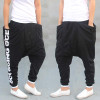 Low Crotch Leisure Streetwear Dance Harem Pants Men Sweatpants Big Pockets Cotton Hip Hop Joggers Pants