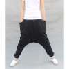 Low Crotch Leisure Streetwear Dance Harem Pants Men Sweatpants Big Pockets Cotton Hip Hop Joggers Pants