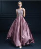 LOVONEY S306 Sexy Open Back Floor-Length Long Prom Dresses 2017 Vestido de Festa Golden Formal Evening Party Dresses Prom Gown