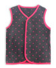 Baby Girls Sleeveless Soft Printing Fleece Vest Waistcoat with Fluffy for Spring Autumn in 100% Polyester