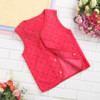 Baby Girls Sleeveless Soft Printing Fleece Vest Waistcoat with Fluffy for Spring Autumn in 100% Polyester