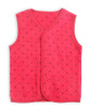 Baby Girls Sleeveless Soft Printing Fleece Vest Waistcoat with Fluffy for Spring Autumn in 100% Polyester