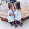 Baby Girls Plaids Full T-Shirt Oversize Girls Dress Fashion New 2018 Baby Girls Toddler Plaids Shirt Kids Dress Clothing Outfits