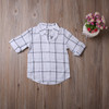 Baby Girls Plaids Full T-Shirt Oversize Girls Dress Fashion New 2018 Baby Girls Toddler Plaids Shirt Kids Dress Clothing Outfits