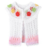 Baby Girls Knitted Vest Handmade Crochet Knitted Vest Girl Sleeveless Flower Pearl Cardigan Vests Waistcoat Clothes