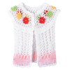 Baby Girls Knitted Vest Handmade Crochet Knitted Vest Girl Sleeveless Flower Pearl Cardigan Vests Waistcoat Clothes
